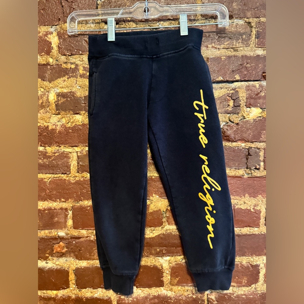 True Religion Kids Navy Joggers Size 4